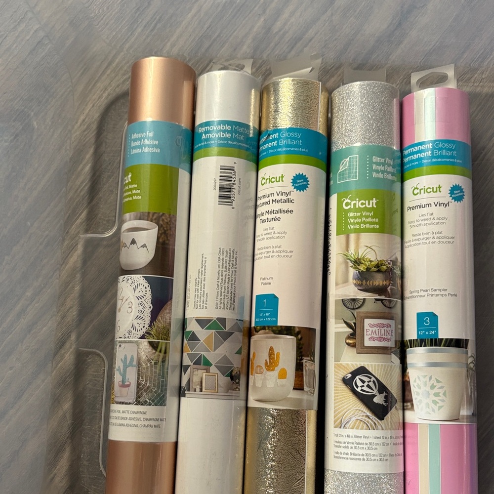 Cricut Premium Vinyl Bundle - Rose Gold, White, Gold, Silver, Pink